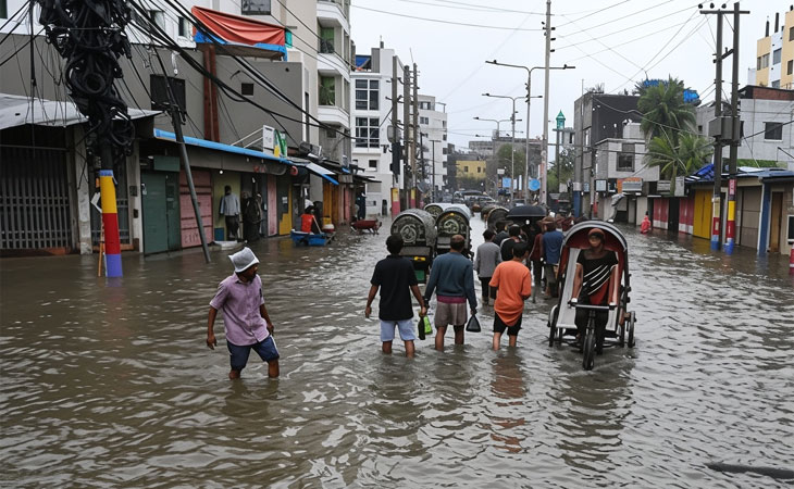 বৃষ্টিতে ডুবল চট্টগ্রাম, শিক্ষাপ্রতিষ্ঠান বন্ধ