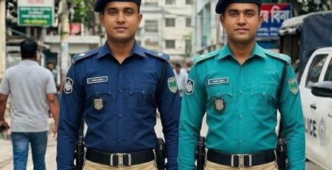 গাঢ় নীল-হালকা জলপাই শার্ট ও খাকি প্যান্টে ফিরলো পুলিশ